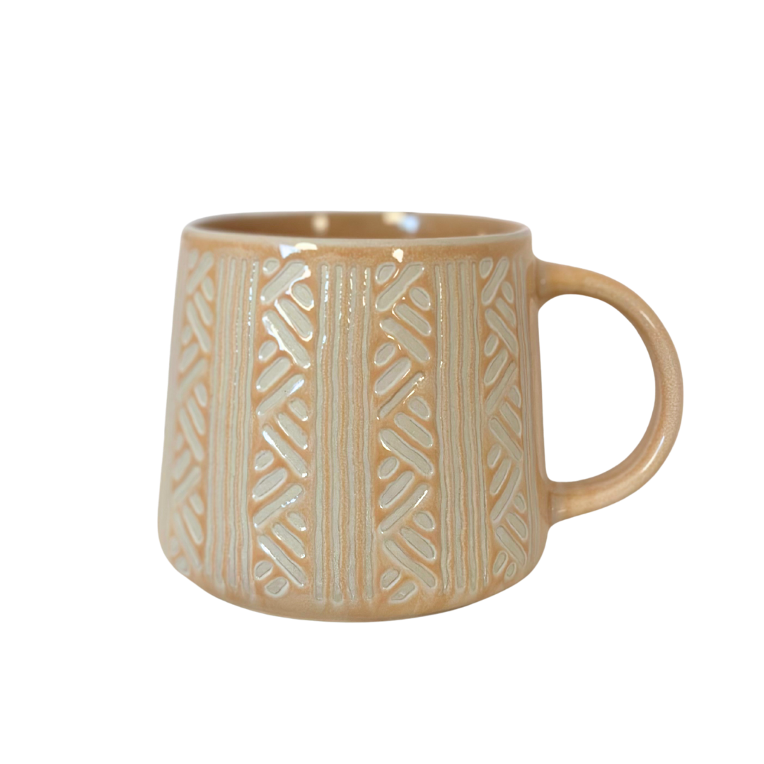 Textured Ceramic Mug | Peach