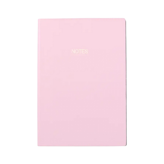 Leather-Style Lined Notebook | Pink (A5)