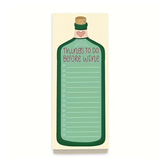 To-Do List: 'Things To Do Before Wine'