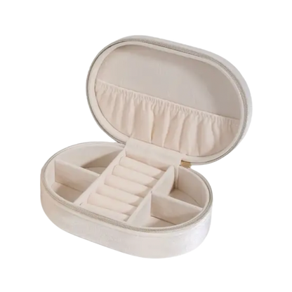 Velvet Jewelry Box | Beige